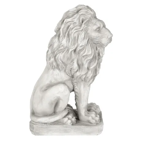 Mansfield Manor Lion Sentinel Statue: Looking Right