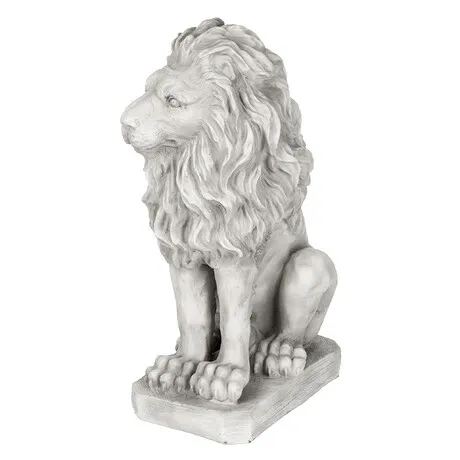 Mansfield Manor Lion Sentinel Statue: Looking Right