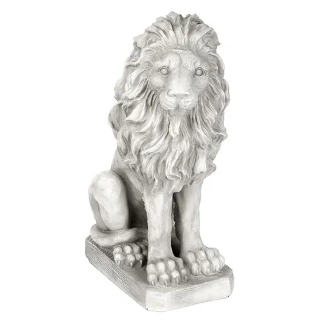 Mansfield Manor Lion Sentinel Statue: Looking Right