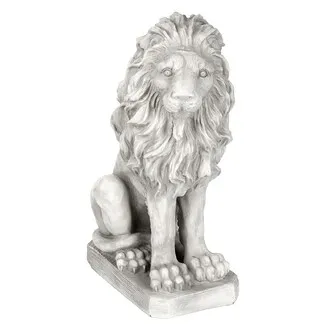 Mansfield Manor Lion Sentinel Statue: Looking Right