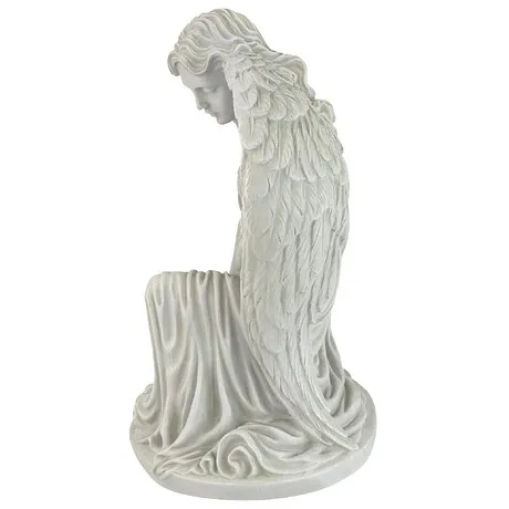 Quiet Countenance Praying Angel Garden Statue