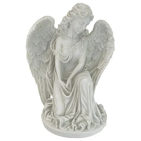 Quiet Countenance Praying Angel Garden Statue