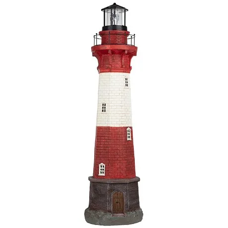Coastal Shoal Lighthouse Solar Beacon Statue