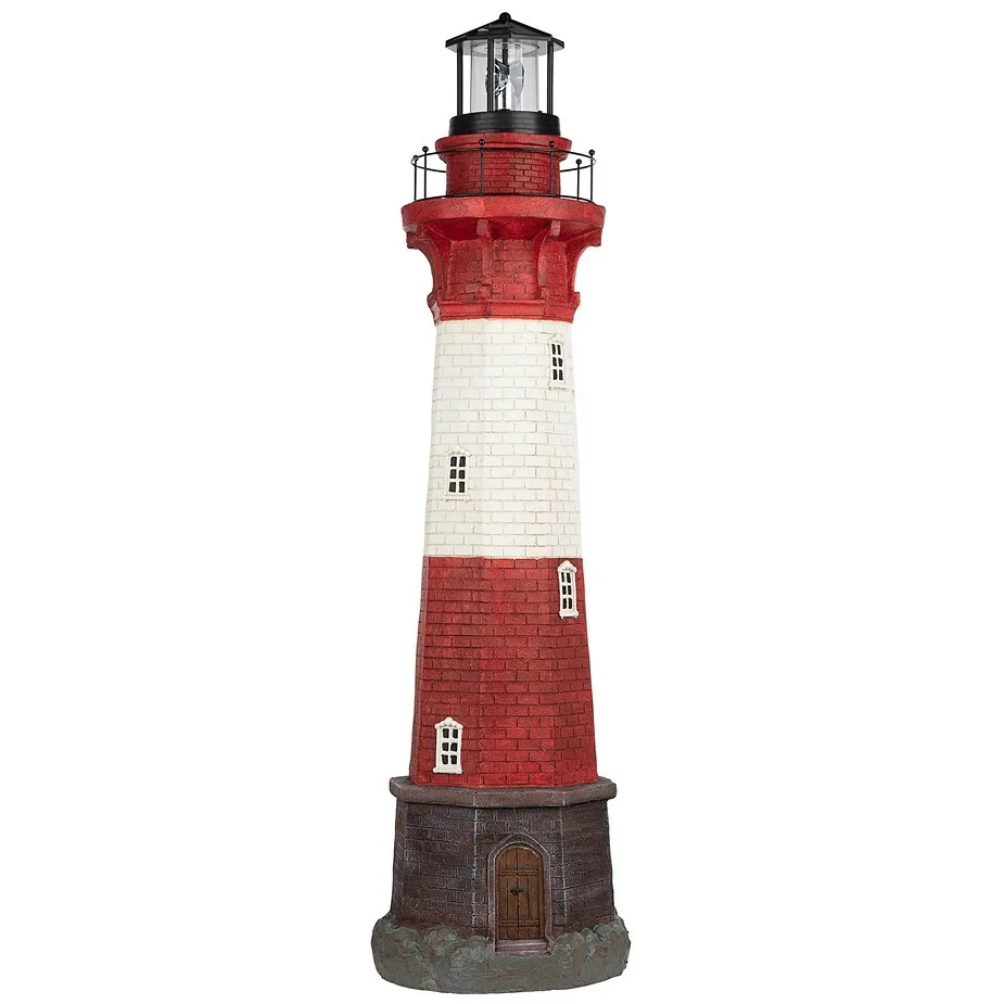 Coastal Shoal Lighthouse Solar Beacon Statue