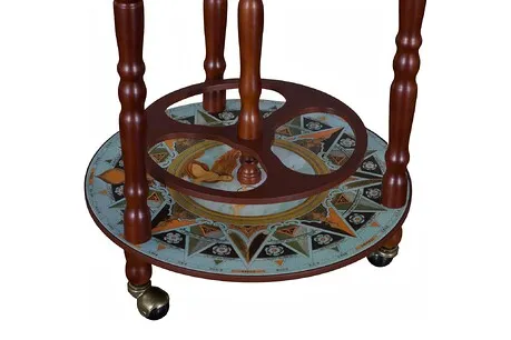 Sixteenth Century Cielo Blue Replica Globe Bar Cabinet