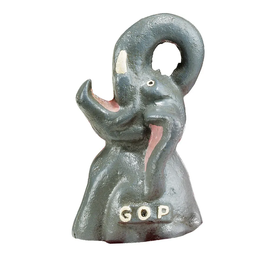 GOP Republican Party Elephant Cast Iron Bottle Opener
