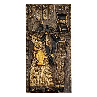 Egyptian Temple Stele Wall Plaque: Isis