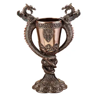 Shadowcrested Tomb Guardians Dragon Chalice Statue: Each