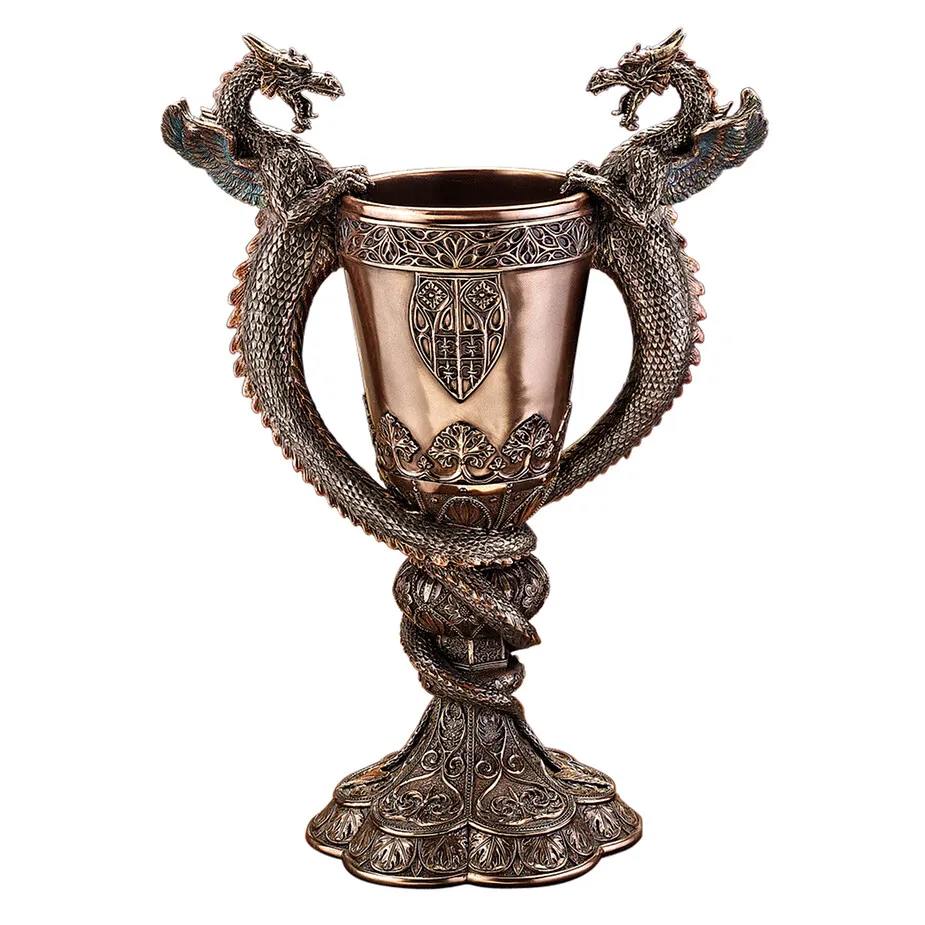 Shadowcrested Tomb Guardians Dragon Chalice Statue: Each
