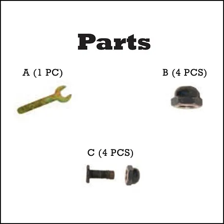 Replacement Hardware for Gothic Roundabout Steel Garden Bench