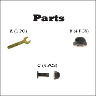 Replacement Hardware for Gothic Roundabout Steel Garden Bench
